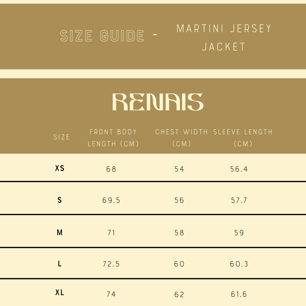 Renais x Del Toro Martini Jersey Jacket